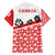 Canada Family Matching Short Sleeve Bodycon Dress and Hawaiian Shirt Summer Hibiscus Tropical Flower