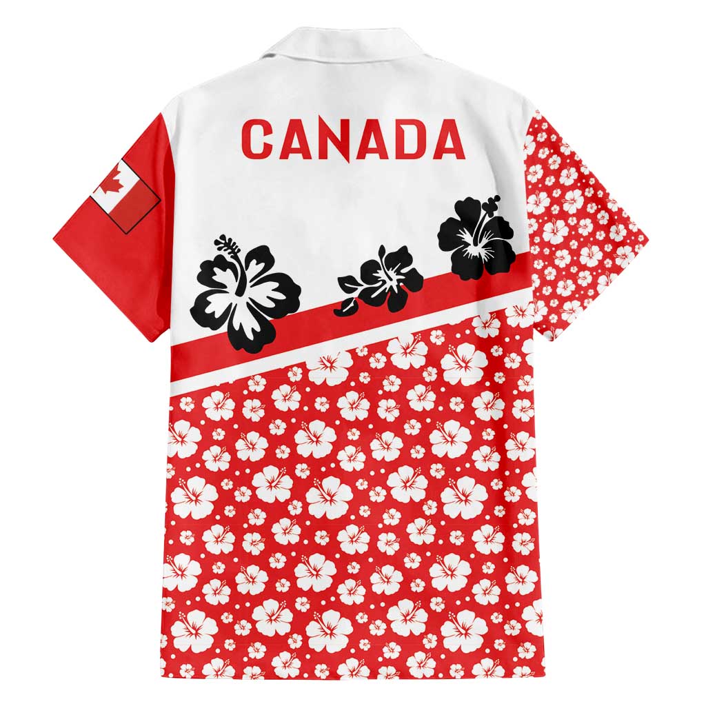 Canada Family Matching Tank Maxi Dress and Hawaiian Shirt Summer Hibiscus Tropical Flower