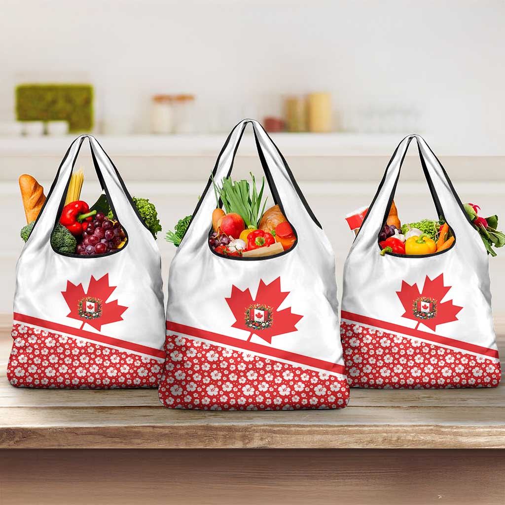 Canada Grocery Bag Summer Hibiscus Tropical Flower