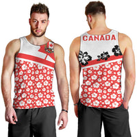Canada Men Tank Top Summer Hibiscus Tropical Flower