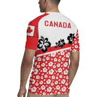 Canada Rugby Jersey Summer Hibiscus Tropical Flower