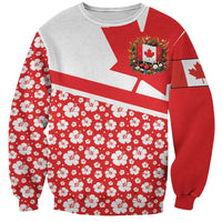 Canada Sweatshirt Summer Hibiscus Tropical Flower