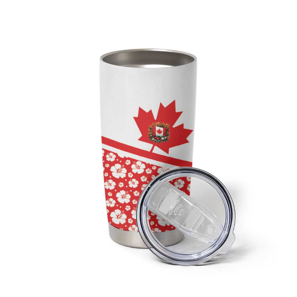 Canada Tumbler Cup Summer Hibiscus Tropical Flower