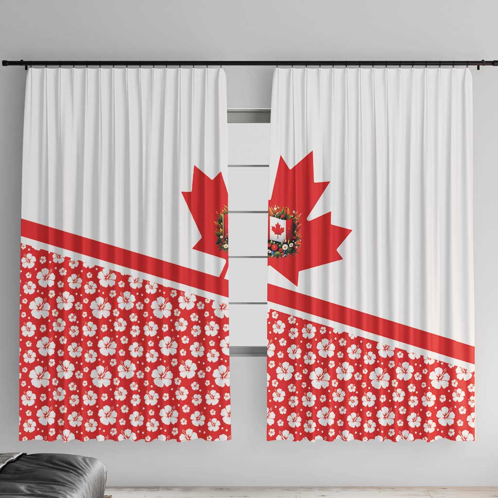 Canada Window Curtain Summer Hibiscus Tropical Flower