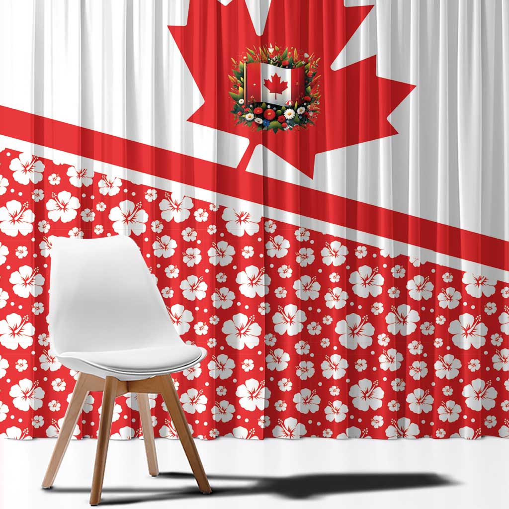 Canada Window Curtain Summer Hibiscus Tropical Flower