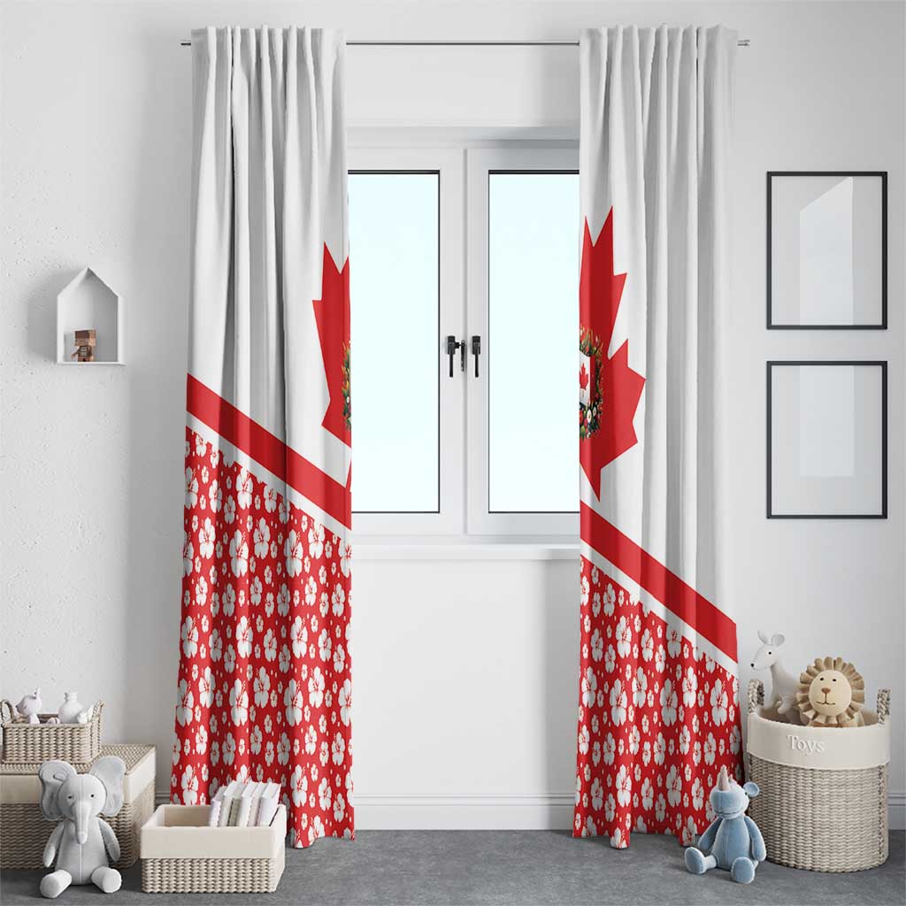 Canada Window Curtain Summer Hibiscus Tropical Flower
