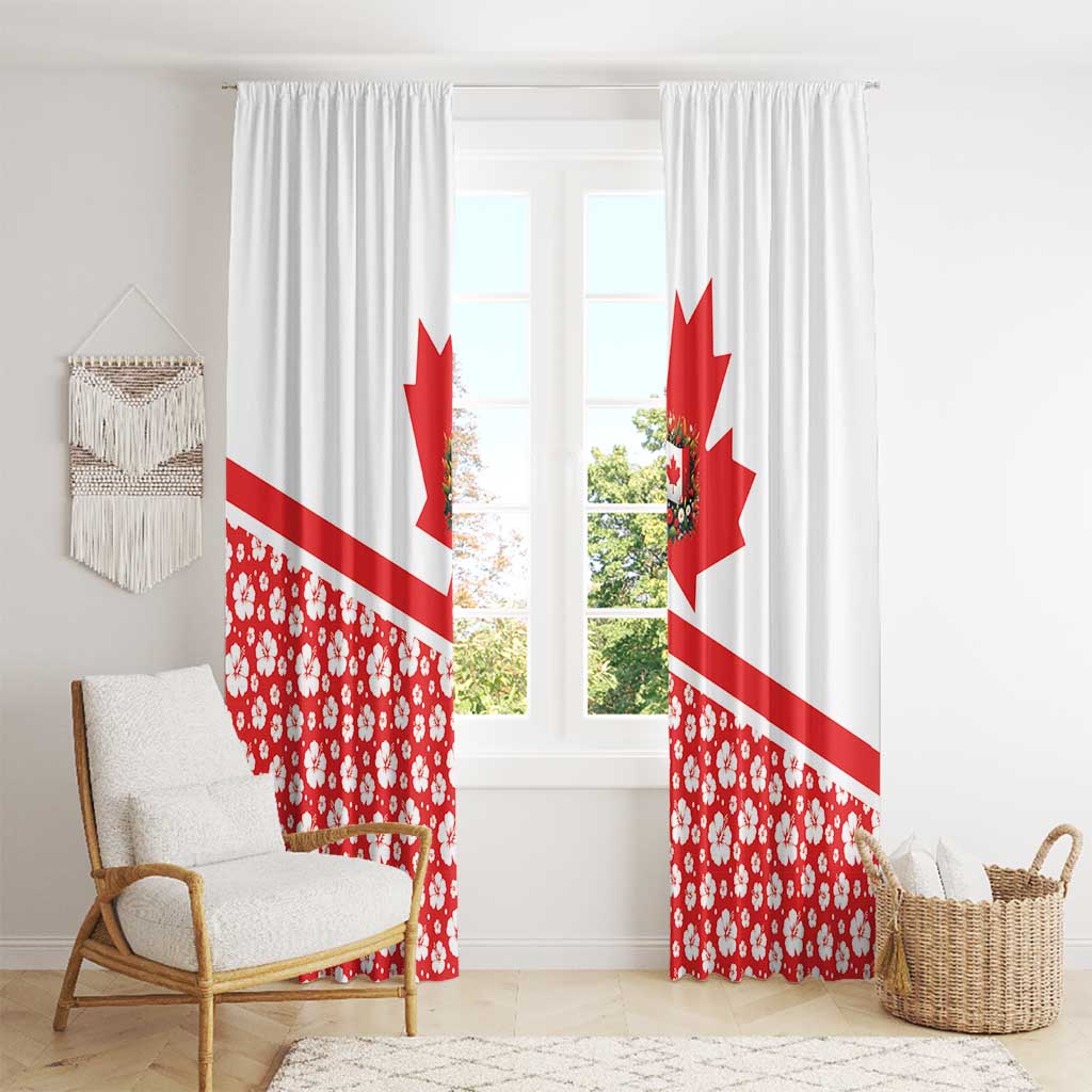 Canada Window Curtain Summer Hibiscus Tropical Flower