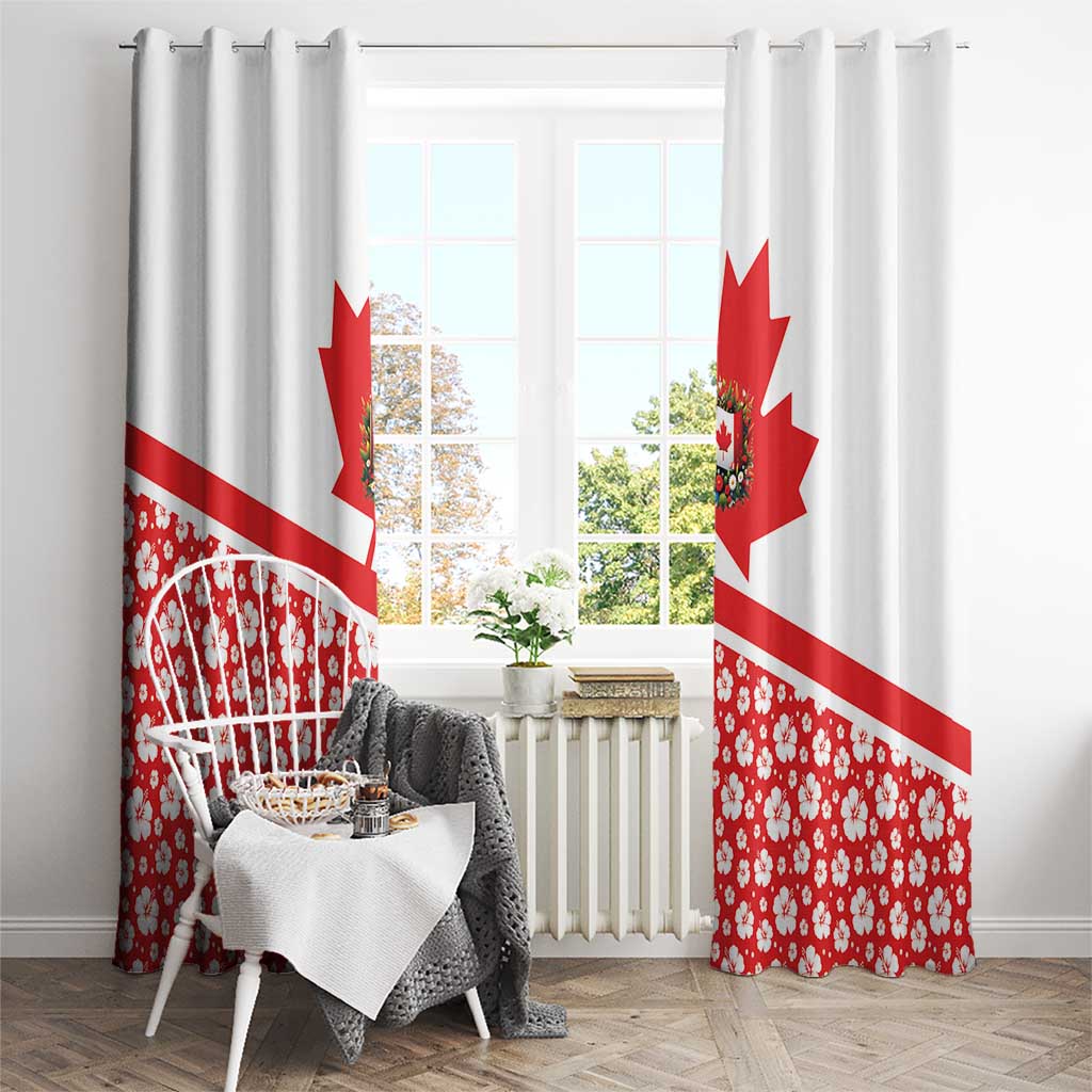 Canada Window Curtain Summer Hibiscus Tropical Flower