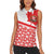 Canada Women Sleeveless Polo Shirt Summer Hibiscus Tropical Flower