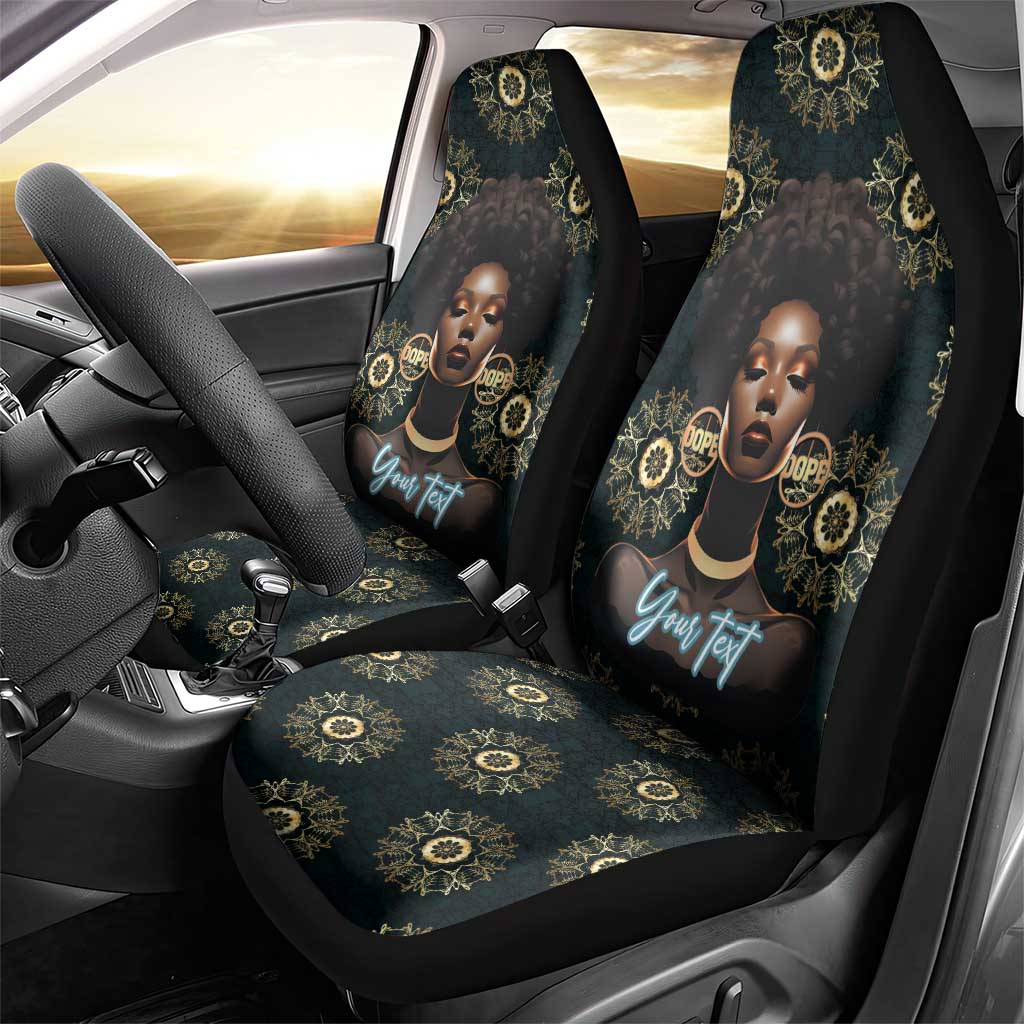 Personalized Powerful Woman in Patterns African Car Seat Cover