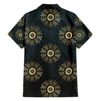 Personalized Powerful Woman in Patterns African Family Matching Short Sleeve Bodycon Dress and Hawaiian Shirt