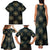 Personalized Powerful Woman in Patterns African Family Matching Tank Maxi Dress and Hawaiian Shirt