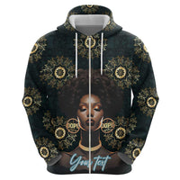 Personalized Powerful Woman in Patterns African Hoodie