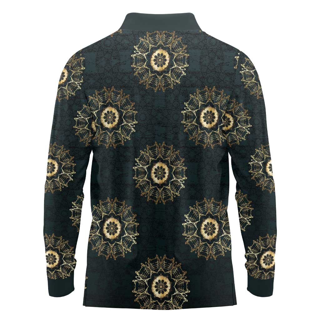 Personalized Powerful Woman in Patterns African Long Sleeve Polo Shirt