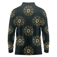 Personalized Powerful Woman in Patterns African Long Sleeve Polo Shirt