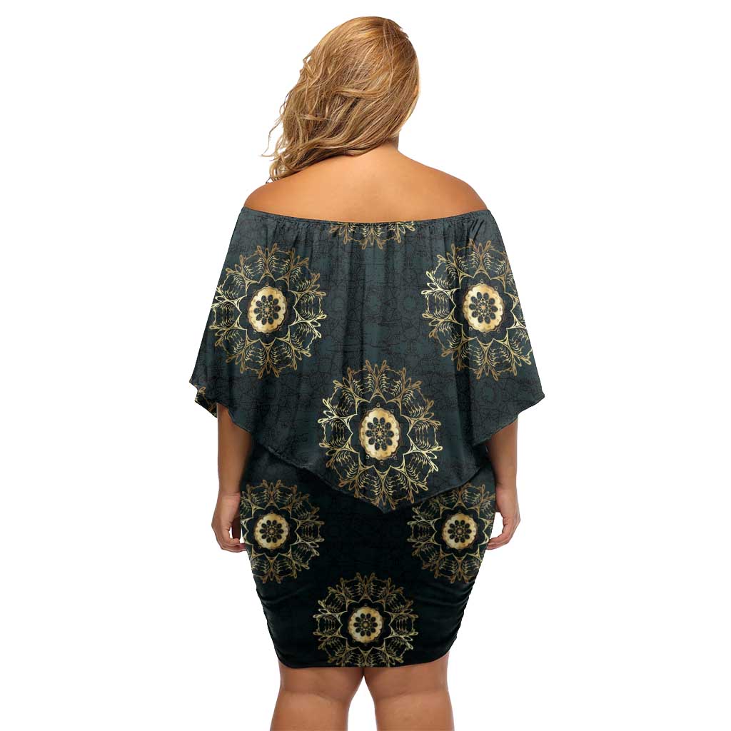 Personalized Powerful Woman in Patterns African Off Shoulder Short Dress