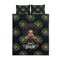 Personalized Powerful Woman in Patterns African Quilt Bed Set