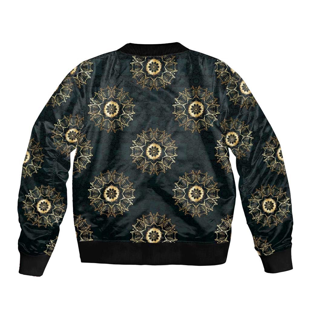 Personalized Powerful Woman in Patterns African Sleeve Zip Bomber Jacket