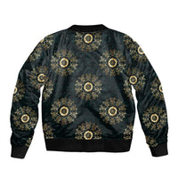 Personalized Powerful Woman in Patterns African Sleeve Zip Bomber Jacket