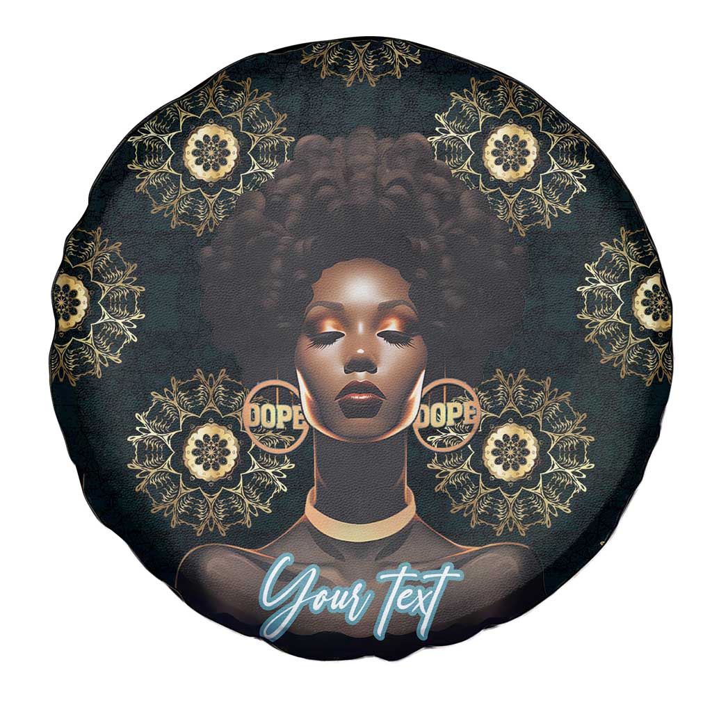 Personalized Powerful Woman in Patterns African Spare Tire Cover