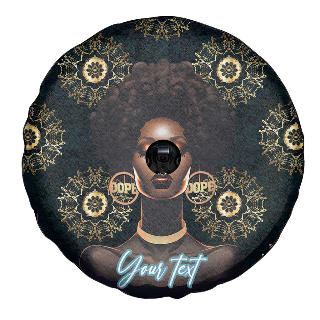 Personalized Powerful Woman in Patterns African Spare Tire Cover