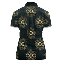 Personalized Powerful Woman in Patterns African Women Polo Shirt
