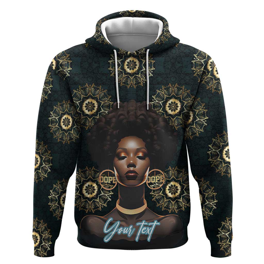 Personalized Powerful Woman in Patterns African Zip Hoodie