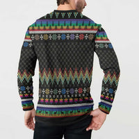 Pride Cat LGBT Button Sweatshirt Happy Purride Christmas - Cute Pet Rainbow Flag - Wonder Print Shop