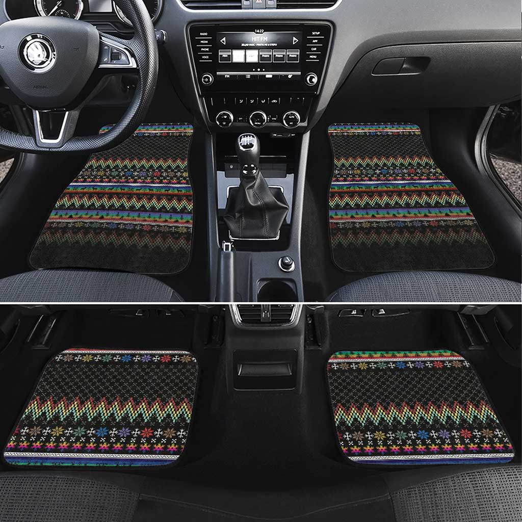 Pride Cat LGBT Car Mats Happy Purride Christmas - Cute Pet Rainbow Flag - Wonder Print Shop