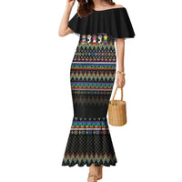 Pride Cat LGBT Family Matching Mermaid Dress and Hawaiian Shirt Happy Purride Christmas - Cute Pet Rainbow Flag - Wonder Print Shop