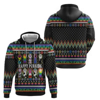 Pride Cat LGBT Hoodie Happy Purride Christmas - Cute Pet Rainbow Flag - Wonder Print Shop