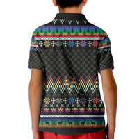 Pride Cat LGBT Kid Polo Shirt Happy Purride Christmas - Cute Pet Rainbow Flag - Wonder Print Shop