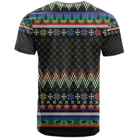 Pride Cat LGBT T Shirt Happy Purride Christmas - Cute Pet Rainbow Flag - Wonder Print Shop