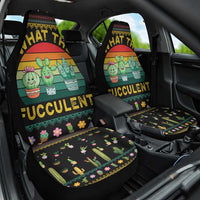 Cacuts Christmas Car Seat Cover Cactus What the Fucculent - Wonder Print Shop