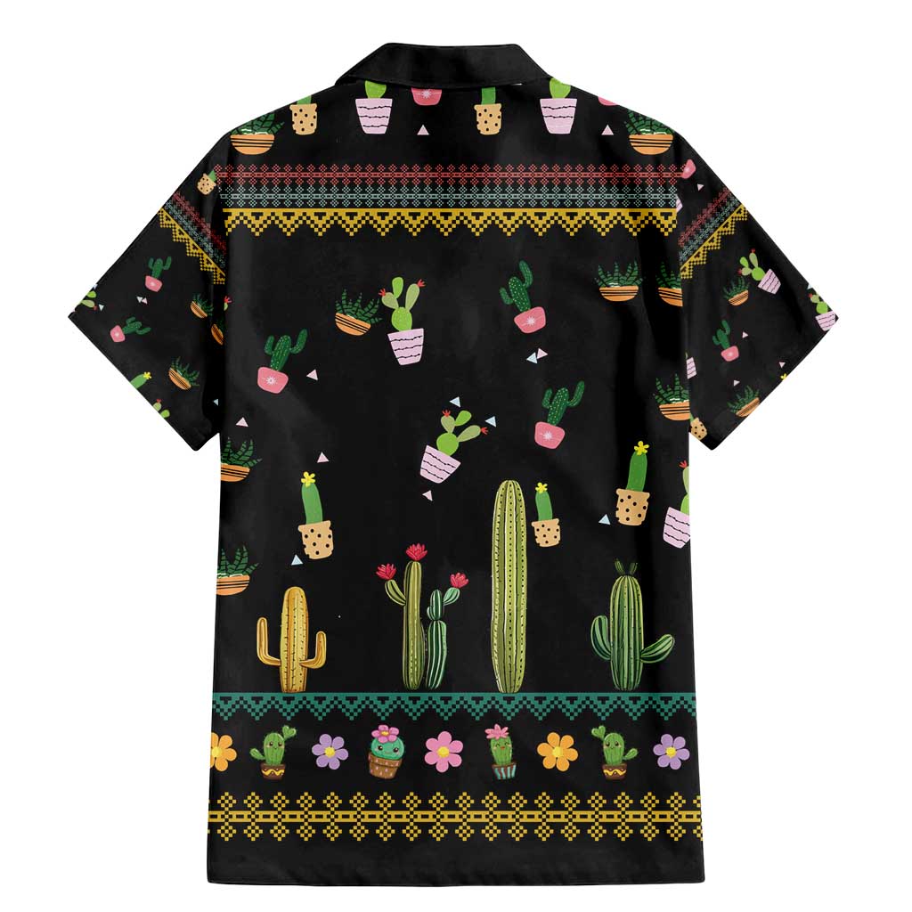 Cacuts Christmas Family Matching Mermaid Dress and Hawaiian Shirt Cactus What the Fucculent - Wonder Print Shop