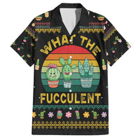 Cacuts Christmas Family Matching Short Sleeve Bodycon Dress and Hawaiian Shirt Cactus What the Fucculent - Wonder Print Shop