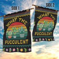 Cacuts Christmas Garden Flag Cactus What the Fucculent - Wonder Print Shop
