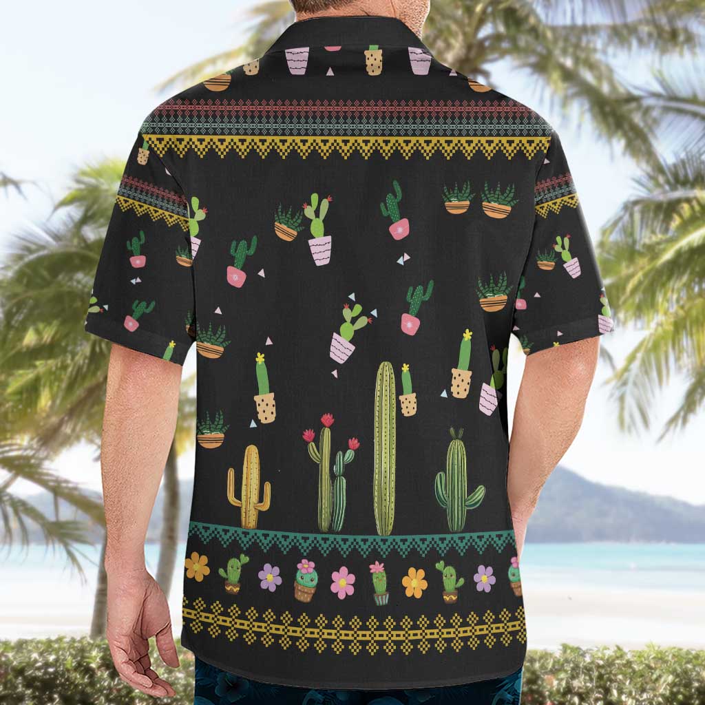 Cacuts Christmas Hawaiian Shirt Cactus What the Fucculent - Wonder Print Shop