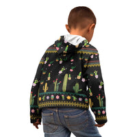 Cacuts Christmas Kid Hoodie Cactus What the Fucculent - Wonder Print Shop