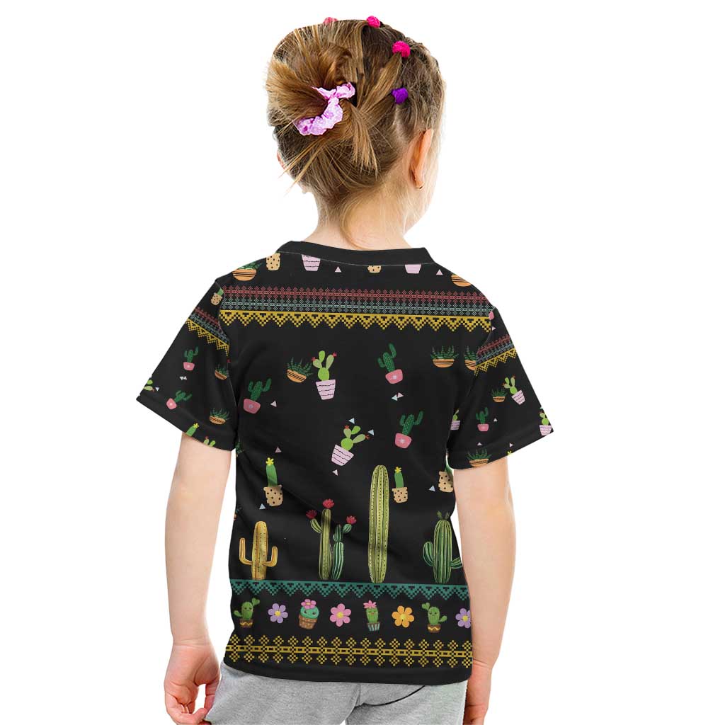 Cacuts Christmas Kid T Shirt Cactus What the Fucculent - Wonder Print Shop