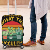 Cacuts Christmas Luggage Cover Cactus What the Fucculent - Wonder Print Shop