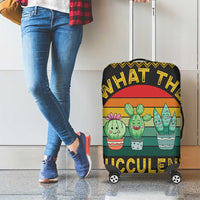 Cacuts Christmas Luggage Cover Cactus What the Fucculent - Wonder Print Shop