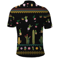 Cacuts Christmas Polo Shirt Cactus What the Fucculent - Wonder Print Shop