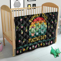 Cacuts Christmas Quilt Cactus What the Fucculent - Wonder Print Shop