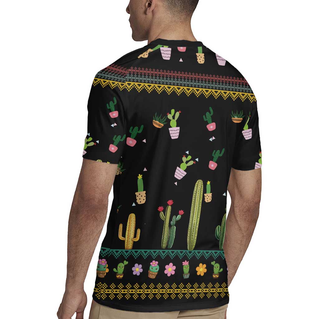 Cacuts Christmas Rugby Jersey Cactus What the Fucculent - Wonder Print Shop
