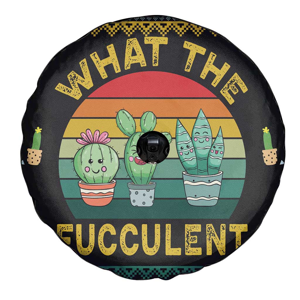 Cacuts Christmas Spare Tire Cover Cactus What the Fucculent - Wonder Print Shop