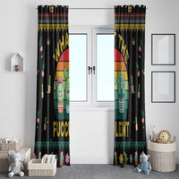 Cacuts Christmas Window Curtain Cactus What the Fucculent - Wonder Print Shop