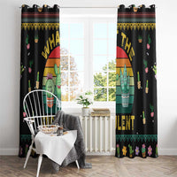 Cacuts Christmas Window Curtain Cactus What the Fucculent - Wonder Print Shop