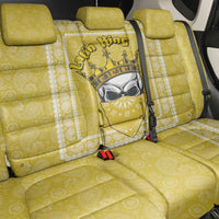 Latin King Back Car Seat Cover Paisley Pattern Yellow - Wonder Print Shop