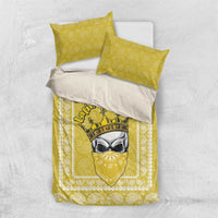 Latin King Bedding Set Paisley Pattern Yellow - Wonder Print Shop